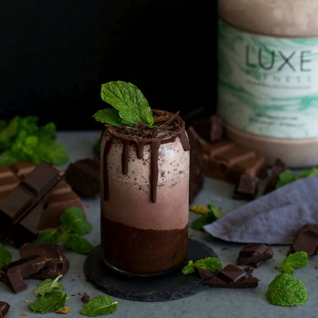 Mint Choc Chip Luxe Shake